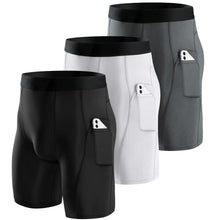 Niksa Men’s 2/3-Pack Athletic Compression Workout Shorts
