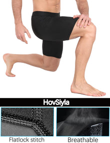 HovSiyla Men’s Performance Compression Running Shorts