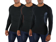 DEVOPS Men’s 3-Pack Cool-Dry Long-Sleeve Compression Shirts