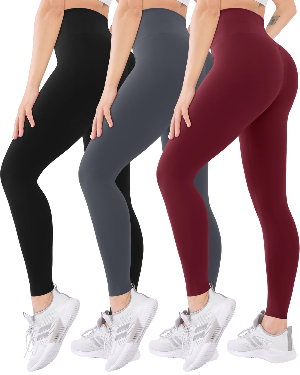 Blisset Women’s 3-Pack High-Waist Pocket Yoga Leggings