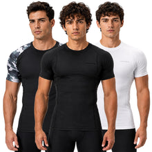 DEVOPS Men’s 3-Pack Cool-Dry Compression Base Layer Shirts