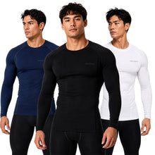 DEVOPS Men’s 3-Pack Cool-Dry Long-Sleeve Compression Shirts