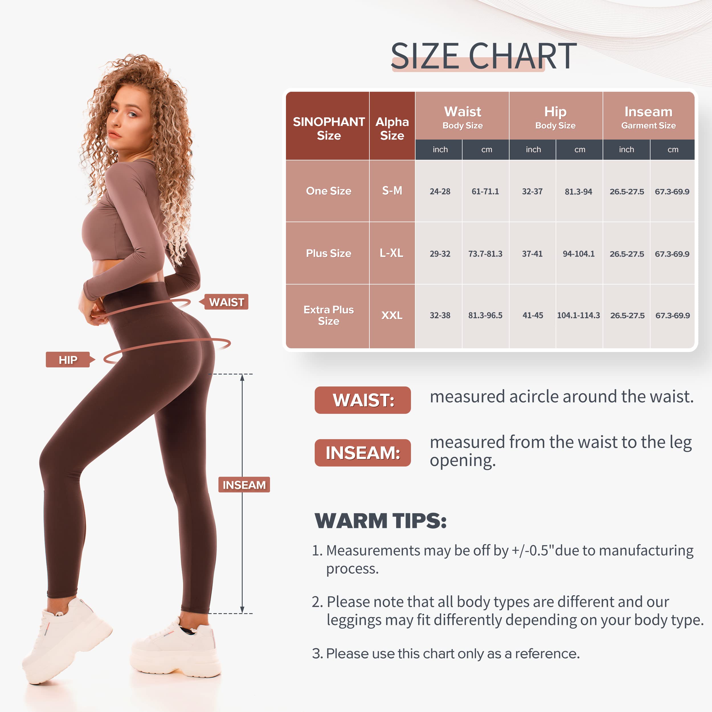 SINOPHANT Women’s Fleece-Lined Thermal Winter Leggings