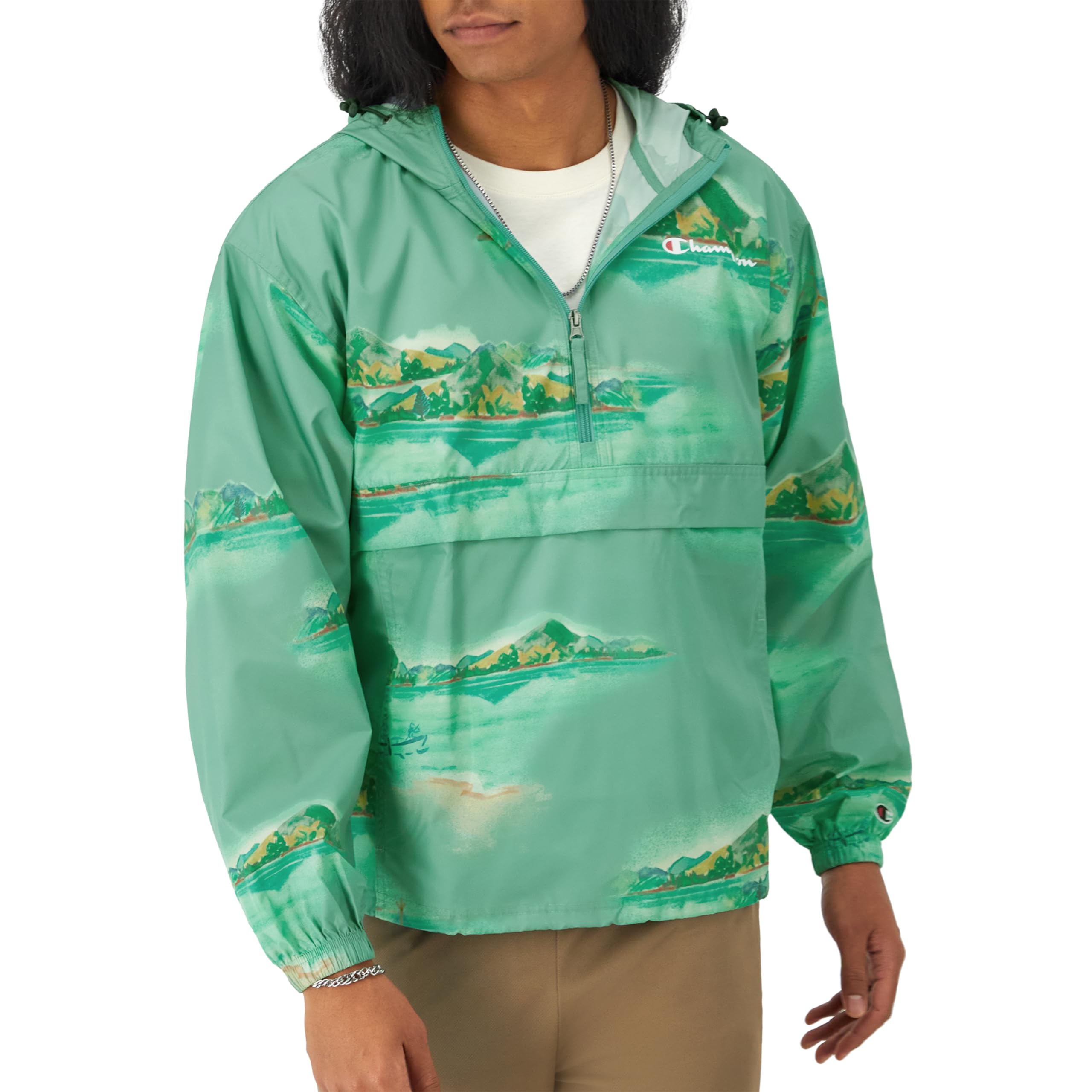 Champion Men’s Stadium Wind & Water-Resistant Full-Zip Jacket