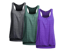 Beyove Women’s 3-Pack Plus-Size Racerback Yoga Tank Tops