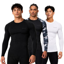 DEVOPS Men’s 3-Pack Cool-Dry Long-Sleeve Compression Shirts