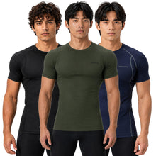 DEVOPS Men’s 3-Pack Cool-Dry Compression Base Layer Shirts