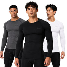 DEVOPS Men’s 3-Pack Cool-Dry Long-Sleeve Compression Shirts