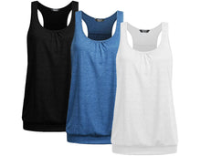 Beyove Women’s 3-Pack Plus-Size Racerback Yoga Tank Tops