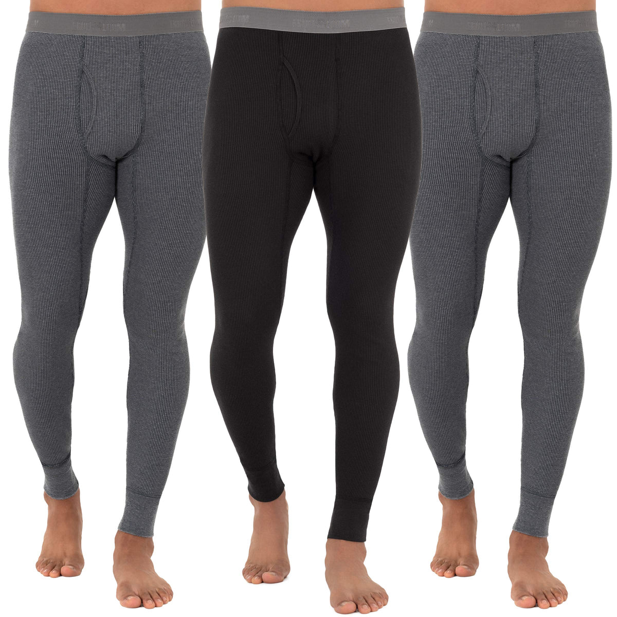 Fruit of the Loom Men’s Waffle Thermal Long Johns Bottoms